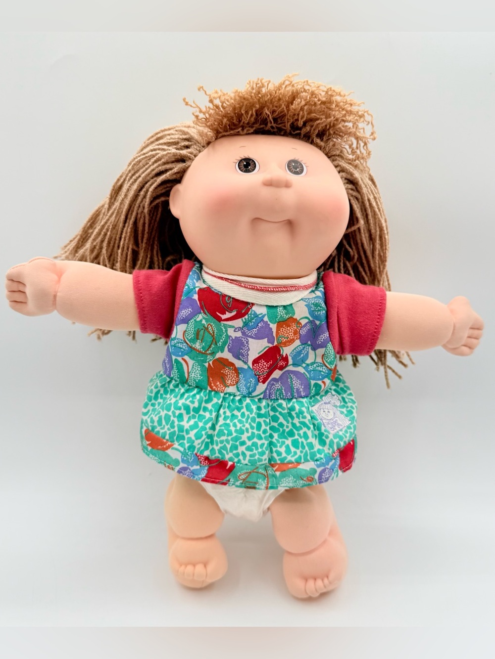 VTG First Edition Cabbage Patch Kids Pretty Crimp N Curl Doll 1991 Blonde Hasbro